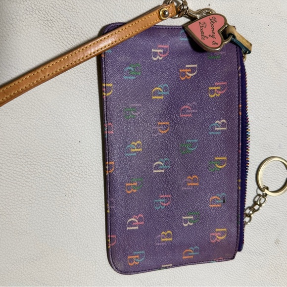 Dooney & Bourke Purple Wristlet - Picture 2 of 8